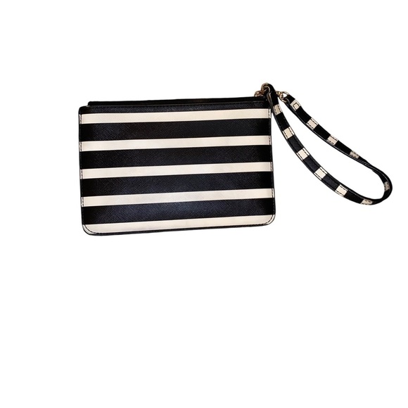 Kate Spade New York Tinie Wristlet Shore Street Sailing Black White preppy chic - Picture 8 of 11